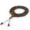 Beaded Strands Tasbih Stone Beads Round Tiger Eye Design Natural Armband 8 10 12 mm Används för smycken Making Taspeeh Gifts Men Kent22