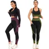 2/3Pcs Yoga Set Women Sportswear Outfit FitnSets Athletic Sports Wear Gym Clothing SeamlWorkout Clothes Running Leggings X0629