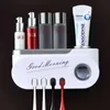 Tandborstehållare Creative Punch-Free Automatisk Tandkräm Dispenser Väggmonterad Toalett Badrum Förvaring Badrum Tillbehör 211130