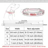 Targhetta identificativa ricamata Collari per cani personalizzati per cani Collare per cani di taglia grande Targhette per indirizzo per cani Nylon personalizzato 210712