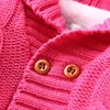 Bärenführer Baby Kinder Herbst Kostüm geboren Jungen Winter Langarm Strick Strampler Baby Mädchen Solide Schwergewicht Casual Pullover 210708