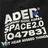 T-shirt Color Letters Embroidery Logo Men Women 1:1 Best Quality Seoul Korea