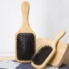 3 Pack Olive Wood Boar Brestle Hair Brush Air Cushion Head Massager Comb With Nylon Pin Natural Wood Hande Cushion Massage Hair4848161