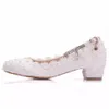 2021 Ankle strap Womens wedding shoes shoes woman High heels platform Heels Evening Party Glittering Round Toe Custom
