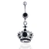 4 colors belly ring Crown piercing jewelry Rings Body Piercing Jewelry Dangle Accessories Fashion Charm