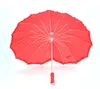 Red Heart Shape Umbrella Romantic Parasol Long-handled Umbrellas for Wedding Photo Props-Umbrella Valentine Day gift sea ship RRB13453