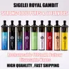 1 Pack Royal Gambit Disposable Vapes 4000 Puffs SIGELEI E Cigarettes rechargeable 1100mAh Battery 7.5ml Resistance 1.0ohm Adjustable Nic 2%3%5% 100% Original (10pcs)