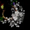 Headpieces Silver Crystal Women Headpieces Combs Bridal Hair Accessories Wedding Jewelry Bridal Head Decoration Ornament