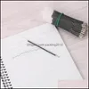 Canetas escrevendo suprimentos industrial100pcs 0.7mm caneta esferográfica recarregado preto azul papelaria escritório escola fonte Q1JC Drop Delive