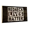 Redneck حياة المهمة العلم حية اللون الأشعة فوق البنفسجية تتلاشى مقاومة مزدوجة مخيط الديكور راية 90x150 سنتيمتر الطباعة الرقمية بالجملة