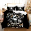 sets The Nightmare Before Christmas 3D Pumpkin Beauty Bedding Set Printed Cartoon Duvet Cover Set Queen King Twin Dropshipping Custom 2