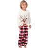 Семейные сопоставительные наряды Одежда Рождественские пижамы набор рождественские дети милая вечеринка ночная одежда Pajamas мультфильм оленей костюм сна