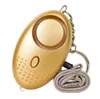 130db Forma de ovo Auto Defesa Alarm Garota Mulheres Segurança Proteger Alerta Personal Segurança Scream Alarmes Chaveiros