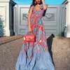 Zzouxの女性ドレスノースリーブ色のマッチングプラスサイズのドレス長い印刷ヴィンテージセクシーな夏のドレスファッションセクシー210303