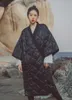 Deat Japão Kimono amarrado com estilo de nightgown tridimensioneiro de manga de três quartos manga mulheres soltas plus tamanho outono inverno td681 210923
