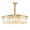 Post-modern Ceiling Crystal Ring Chandelier Living Room Villa Club High-end Hotel Luxury Circular Crystal Lamp