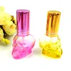 8 ml glas navulbare lege schedel vorm parfum verstuiver spuitflessen 8cc kleurrijke kristal reizen mini monster parfum container aluminium