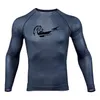 new men's compression long-sleeved shirt men's tight-fitting T-shirt sports tights fitness gym training shirt brand New T200224