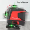 3D vert 12/16 lignes Niveau laser 360 Horizontal Vertical Auto-nivelant Testeur à distance de télécommande d'intérieur intérieur
