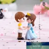 2Pcs Mini Christmas Couple Figure Doll DIY Garden Bonsai Decor Ornament Kid Toy Miniature Figurine People Statue Resin Craft Factory price expert design Quality