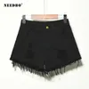 Needbo Shinds 청바지 여름 푸피 업 여성을위한 스키니 단락 Denim Shorts High High High High Short Femme Hole Ladies Shorts 210301