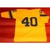 Chen37 Goodjob Mannen Jeugd vrouwen Vintage #40 ELROY CRAZYLEGS HIRSCH CUSTOM 3/4 MOUW Voetbal Jersey maat s-5XL of aangepaste naam of nummer trui