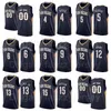 Print Basketbal Steven Adams Jersey 12 Kira Lewis Jr 13 Nickeil Alexander-Walker 6 Jaxson Hayes 10 Aangepaste naamnummer Rood White Navy Blue