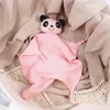 Baby Bibs Спящая одеяло Младенческое малыш хлопок Муслин успокоиться полотенце Newborn Panda Burp Скатерс сопровождает куклу сон