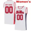 Nik1 NCAA College Ole Miss Rebels Basketball Jersey 0 Blake Hinson 1 Austin Crowley 10 Carlos Curry 11 Franco Miller Jr Cousu sur mesure