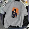 T-shirts Homme T-shirt surdimensionné homme Haikyuu Kageyama Tobio décontracté Hip Hop Plus manches courtes noir T-shirt été Harajuku mâle T-shirt D88