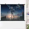 Anime Gensshin Impact Ganyu Wall Scroll Malowanie Plakat HD Drukuj Home Decor Collection 40x60cm Y0927