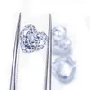4ct Fancy White Heart Shape Synthetic Diamond Loose Gemstone Piedras Preiosas Sueltas H1015