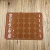 30 håls silikon bakplatta Ugn Macaron Silikon Non-stick matta Bakplåt Bakverk Kaka Pad Bakverktyg XVT0227