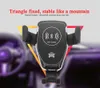 Q12 Billuftventil Mount Mobiltelefonhållare Qi Trådlös bil Snabb laddare Automatisk låsning av GravityHot Sale Products