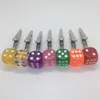 New Style Colorful Dice Shape Desktop Dry Herb Tobacco Preroll Cigarette Smoking Holder Tips Clip Clamp Tongs High Quality DHL Free