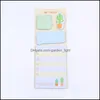 Kuitbiemen Levering Office School Business Industrial Noverty Cactus Kawaii Sticky Notes Stationery Planner Stickers Memo Pad Cute Papeleria