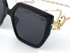 fashion design woman sunglasses 0410S square plate frame pop simple style with ear chain uv 400 protective glasses top quality