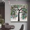 Pintura de parede da lona da flor da árvore da aquarela para a sala de estar Decorativa pôsteres Impressões Decoração da casa Nenhum quadro