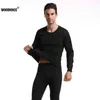 2021 hiver épais sous-vêtement thermique pour hommes hiver chaud vêtements pyjamas ensemble thermique mâle longue nuit chaud-sec thermique ensemble G1222