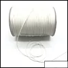 Cord & Wire Jewelry Findings Components 10 Meter/Lot 1.0Mm Waxed Thread String Strap Necklace Rope Bead For Making Diy Bracelet Drop Deliver