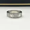 Full diamant silver guld kärlek ring för män och kvinnor älskare designer lyx smycken gåva