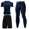 2021 Nyaste män Komprimering som kör T Shirt Fitness Tight Long Sleeve Sportwear Tshirt Training Jogging Shirts Gym Sportswear Kit 1655711