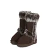 WGG Damen-Klassiker, große Herrenstiefel, Knöchel, Biker, klobige Plateau-Flats, Kampfstiefel, Damen-Australien, Schneestiefel, Winterleder