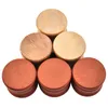 60MM Colorful Natural Wood Smoking Metal Portable Dry Herb Tobacco Grind Spice Miller Grinder Crusher Grinding Chopped Hand Muller Cigarette Accessories DHL