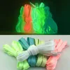 Sneakers Mäns och Kvinnors Lysande Shoelace Ribbon Svart Fluorescerande Shoelaces Kanfas Skor 1 Par DHL Leverans