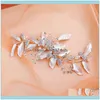 Jewelryelegant Pearl Hairpin Handmade Headwear Celebrity Side Clip Wedding Jewelry Beautiful Hair Aessories Bride Clips & Barrettes Drop Del