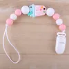 Baby Pacifier Clip Chain Wood Silicone Cute Sheep Bear Animal Beads Pacifier Chain Chew Baby Teether Toys Dummy Nipple Holder 1417 B3