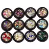 Colorful Nails Rhinestones DIY Nail Art Glitter Diamonds Crystals Beads Jewelry Multi Styles Gold Silver Studs Gems Metal Rivets Charms