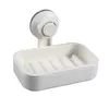 Porte-savon en plastique Savon Drain Draining Double couches Savon Plats ventouse pour la salle de bain Cuisine de lavabo