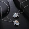 Casual ketting voor vrouwen zirkoon charme strand schildpad kettingen splinter rose goud unieke sieraden cadeau